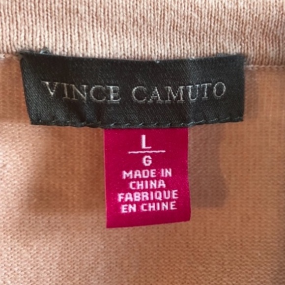 Vince Camuto cotton pink long sleeve pullover sweater lace neckline size large - Picture 8 of 9